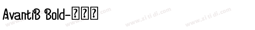 AvantiB Bold字体转换